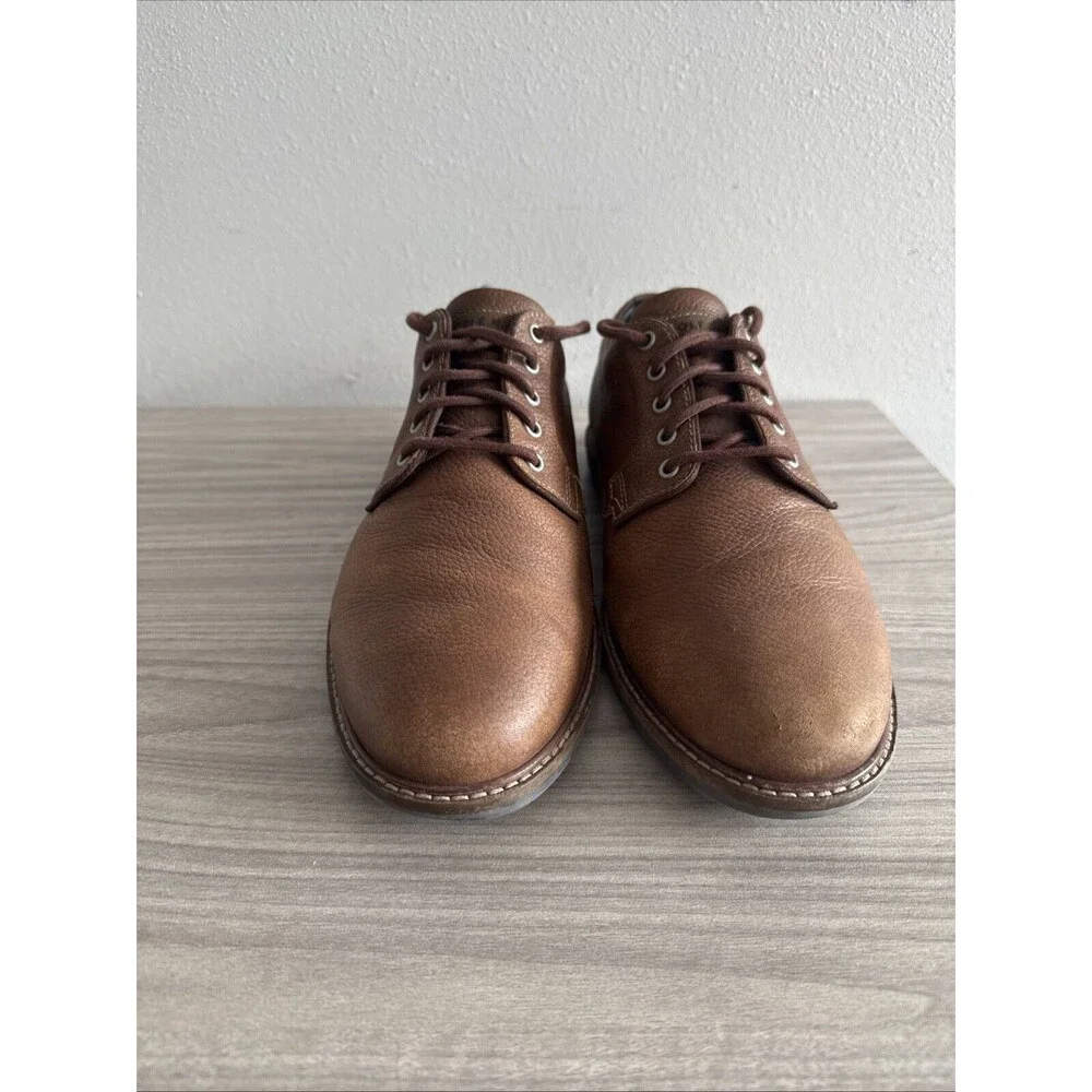 Cole Haan Midland‎ Lug Plain Toe Leather Oxford Shoes Brown C37600 Men’s Size 10